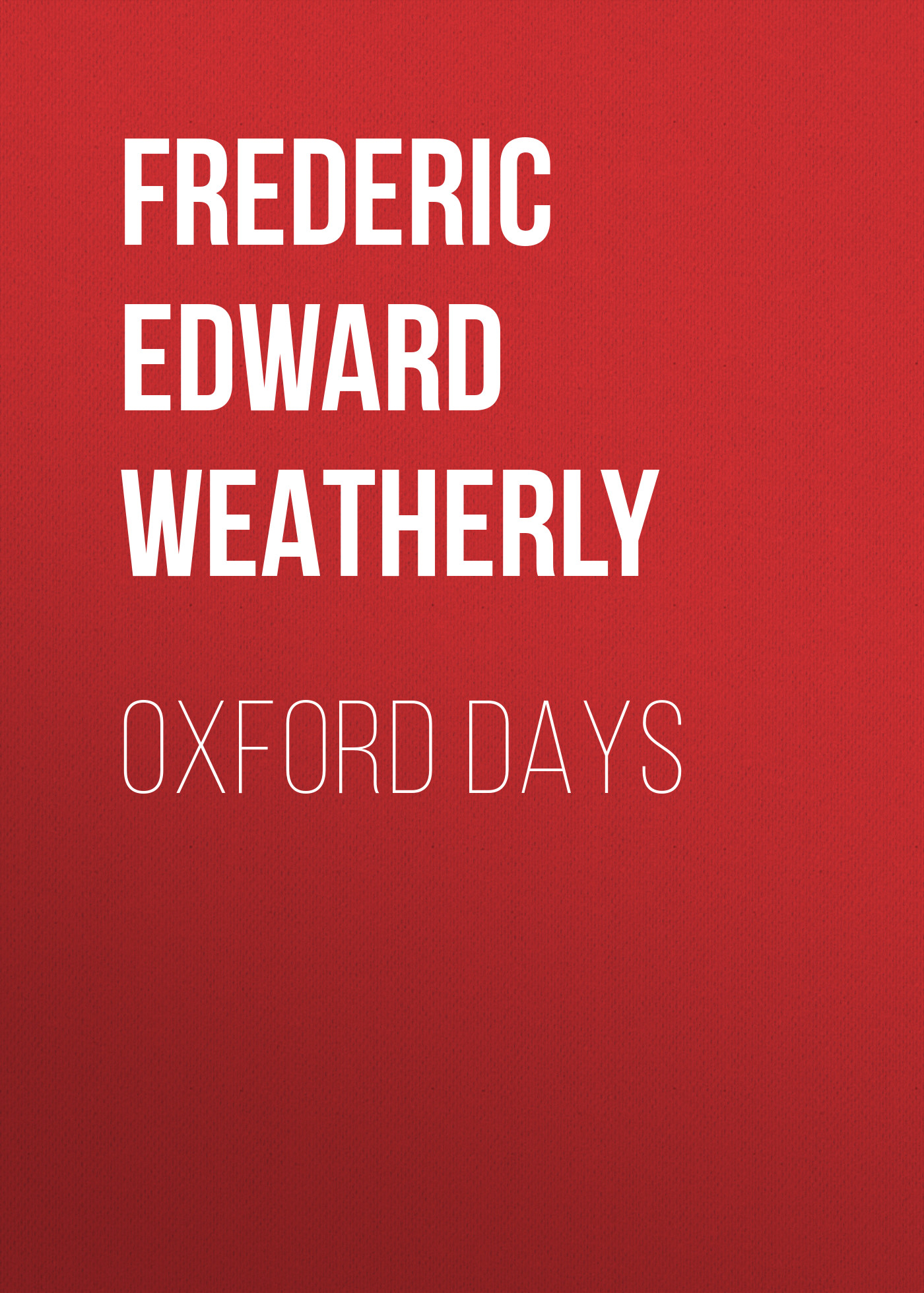 Обложка книги «Oxford Days»