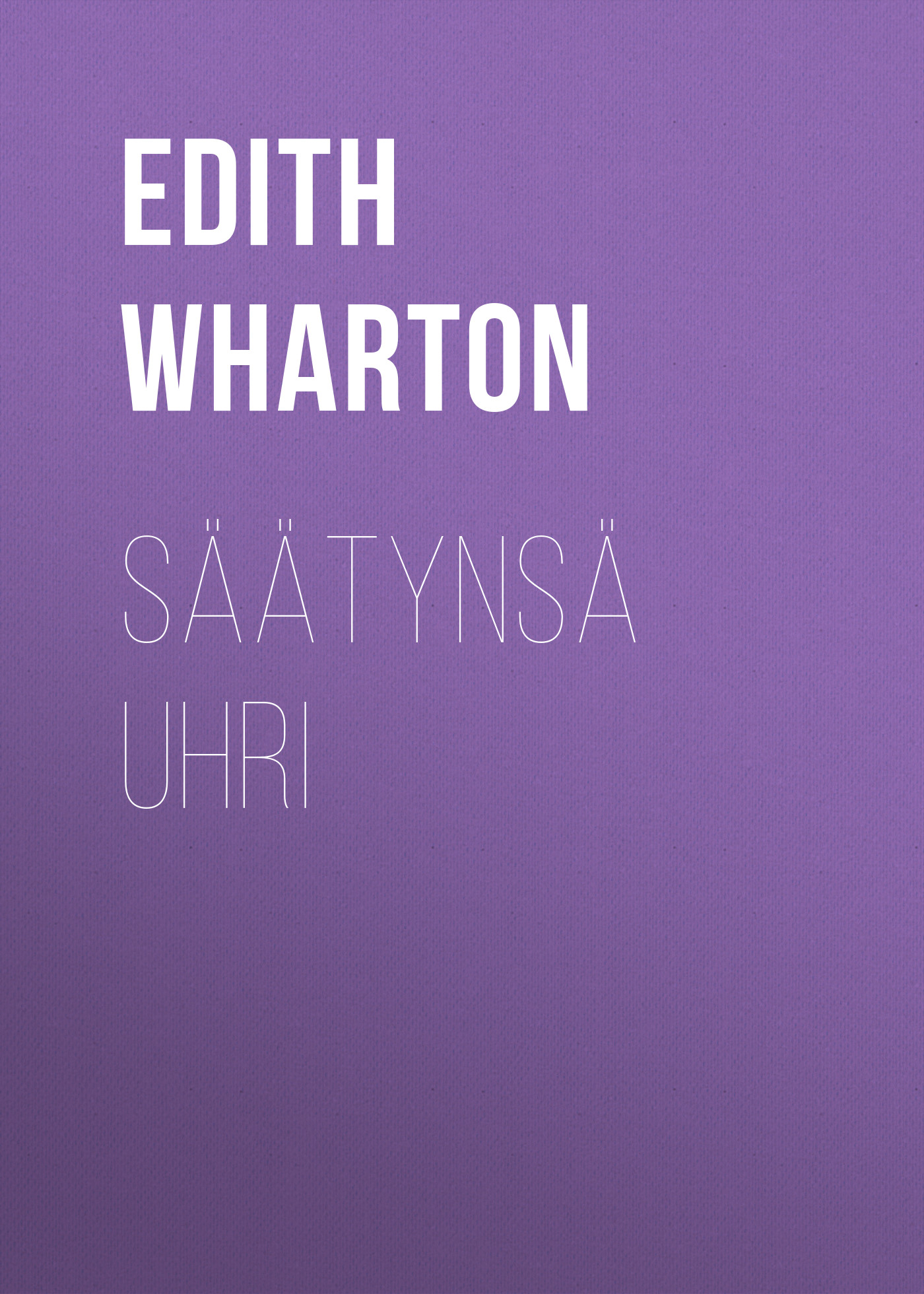 Обложка книги «Säätynsä uhri»