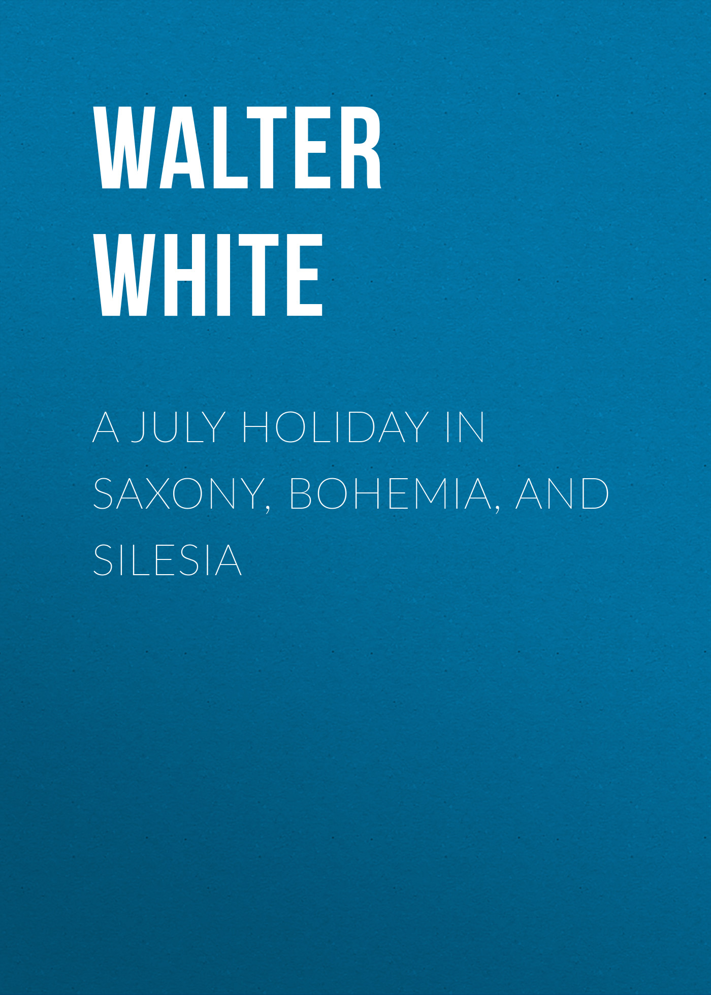 Обложка книги «A July Holiday in Saxony, Bohemia, and Silesia»