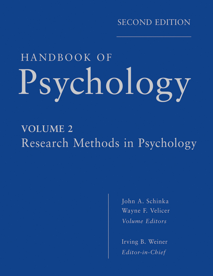 Обложка книги «Handbook of Psychology, Research Methods in Psychology»