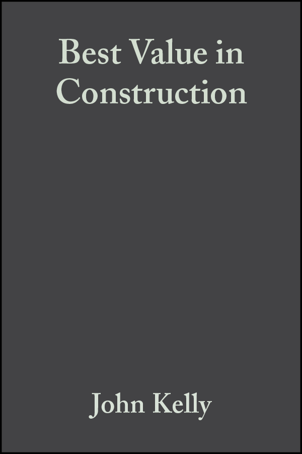 Обложка книги «Best Value in Construction»