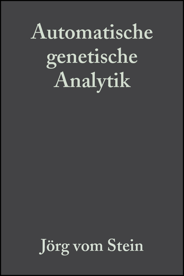 Обложка книги «Automatische genetische Analytik»