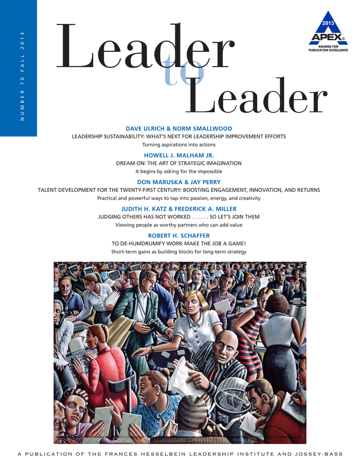 Обложка книги «Leader to Leader (LTL), Volume 70, Fall 2013»