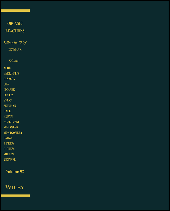 Обложка книги «Organic Reactions, Volume 92»