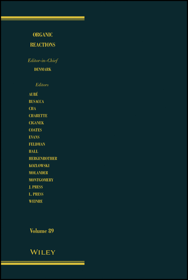 Обложка книги «Organic Reactions, Volume 89»