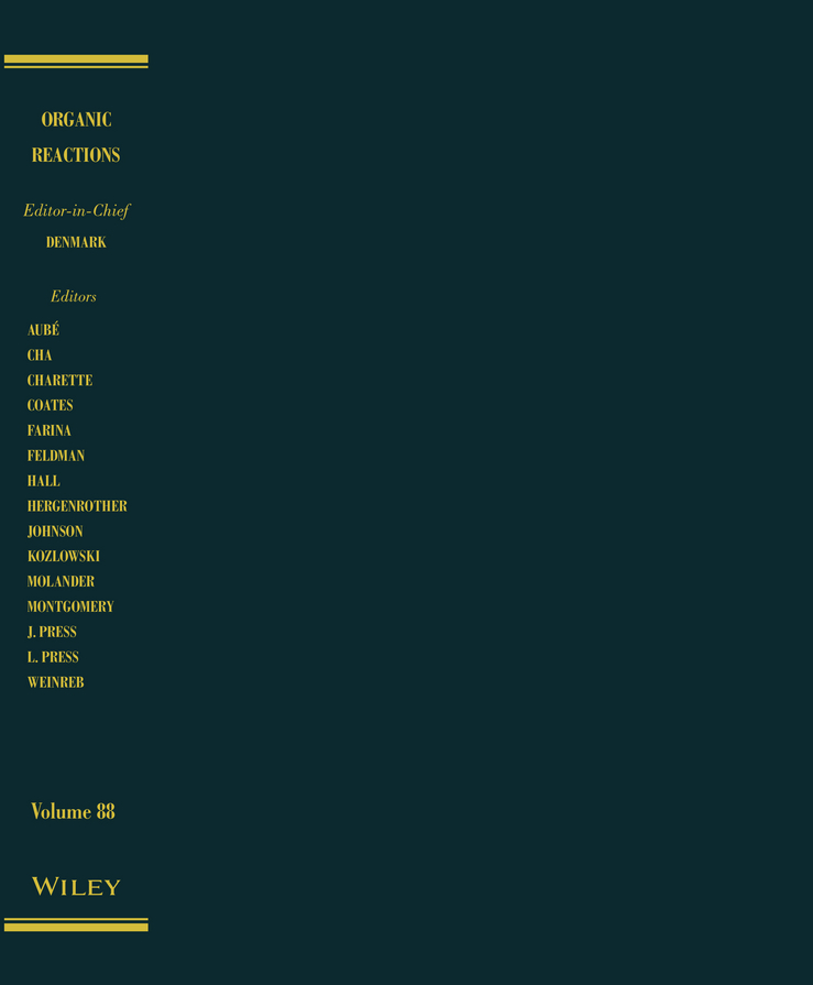 Обложка книги «Organic Reactions, Volume 88»
