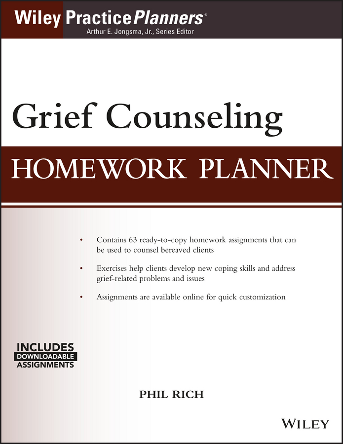 Обложка книги «Grief Counseling Homework Planner»