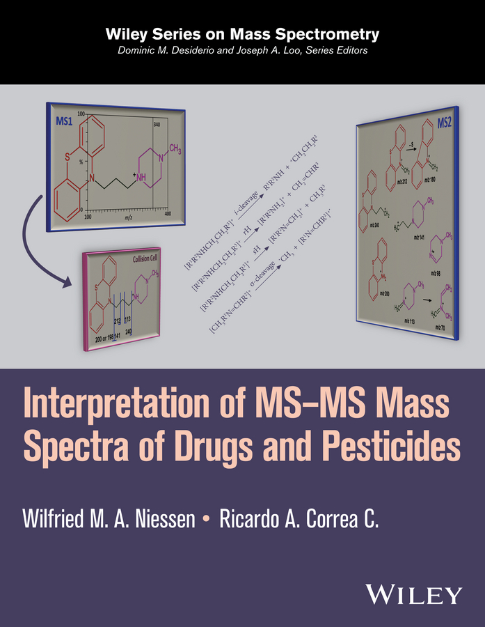 Обложка книги «Interpretation of MS-MS Mass Spectra of Drugs and Pesticides»