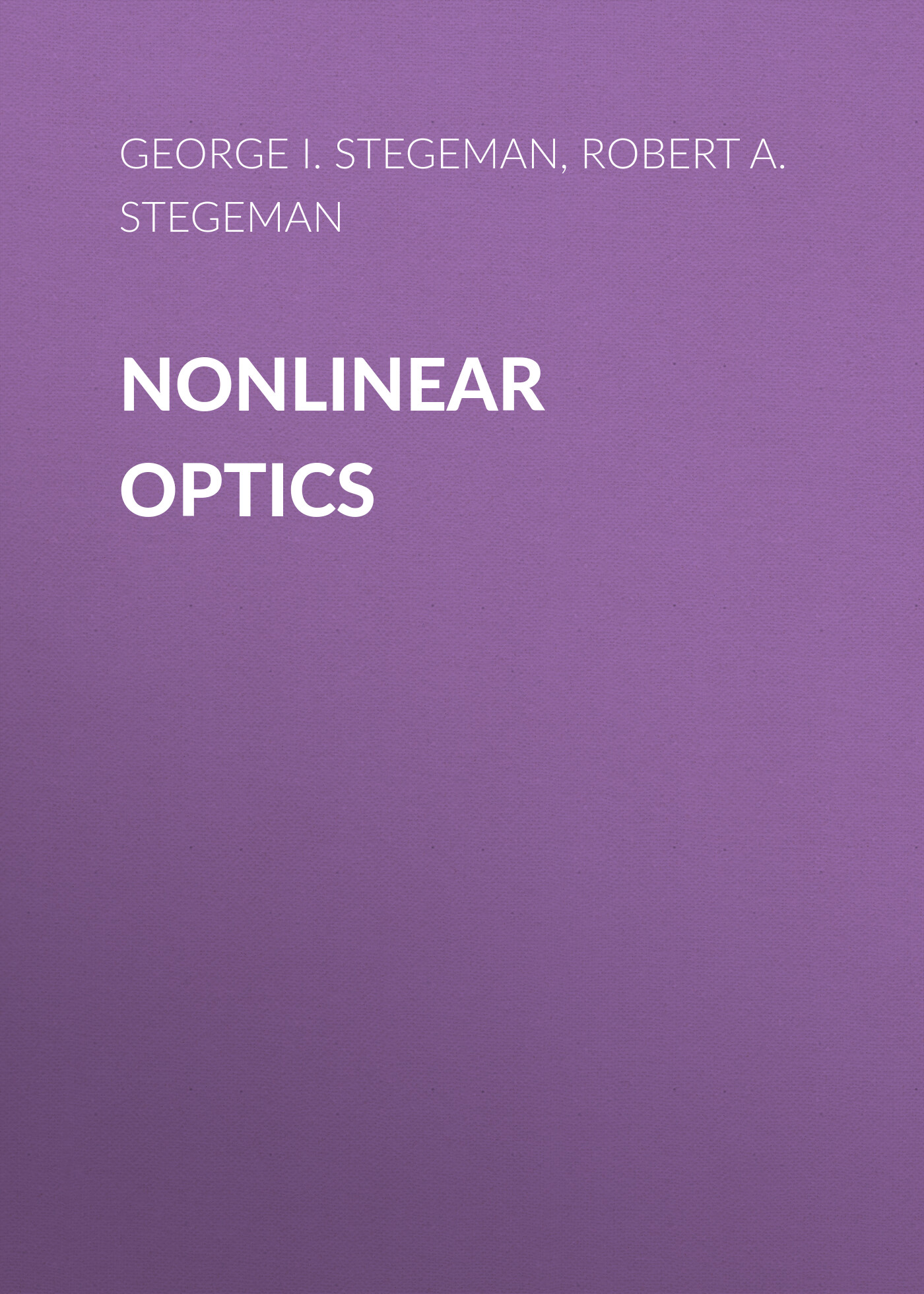 Обложка книги «Nonlinear Optics. Phenomena, Materials and Devices»