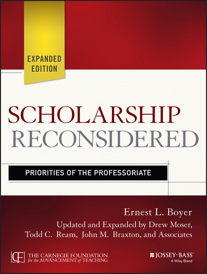Обложка книги «Scholarship Reconsidered. Priorities of the Professoriate»