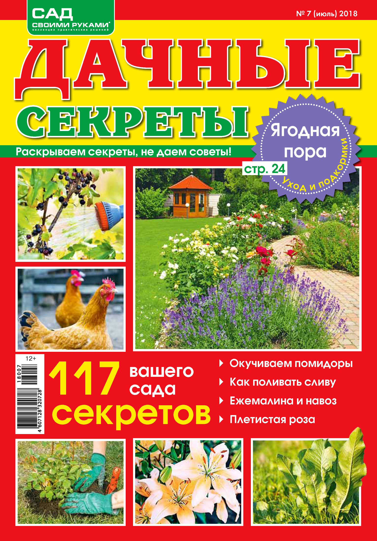 Обложка книги «Сад своими руками. Дачные секреты №7/2018»