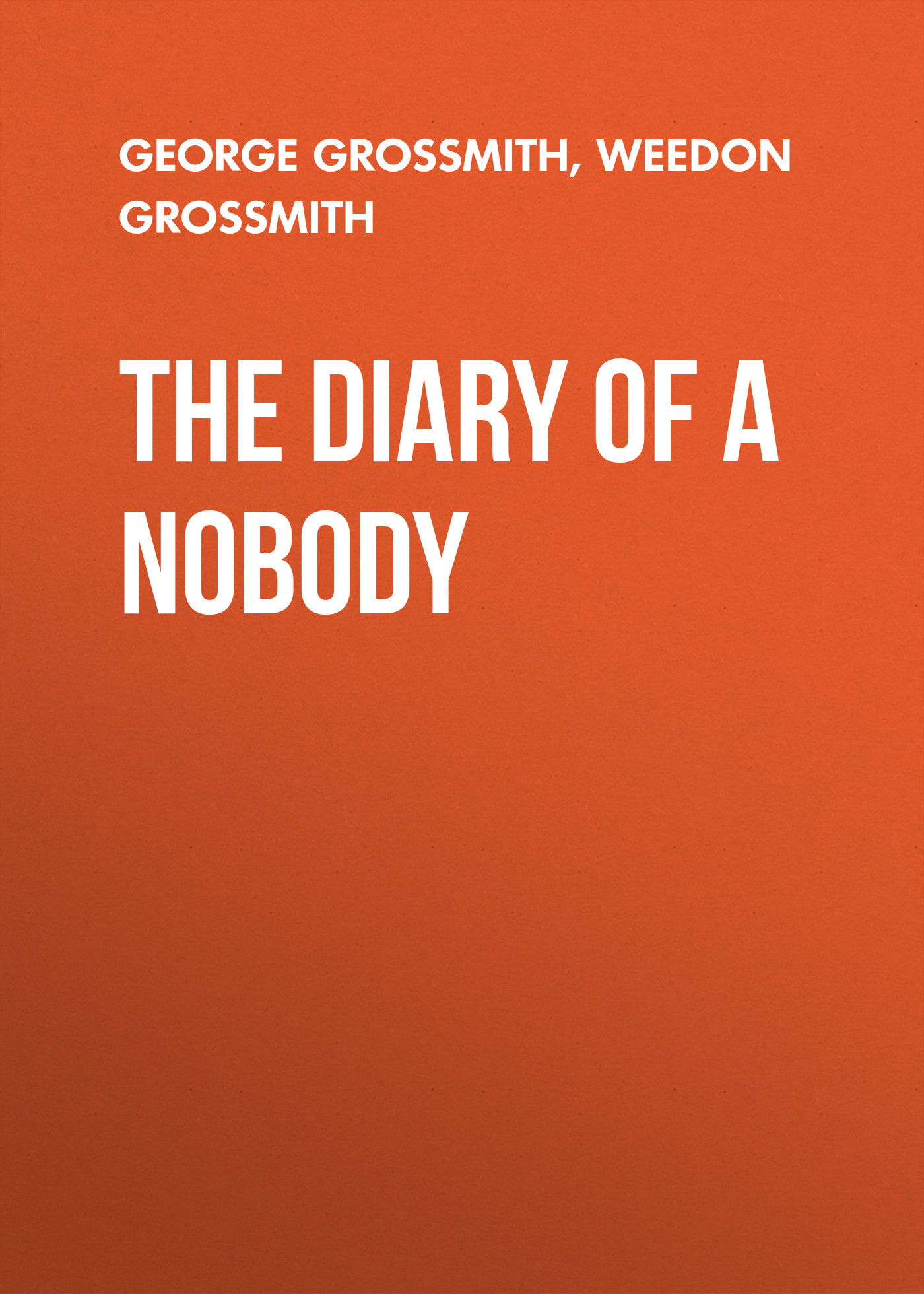 Обложка книги «The Diary of a Nobody»