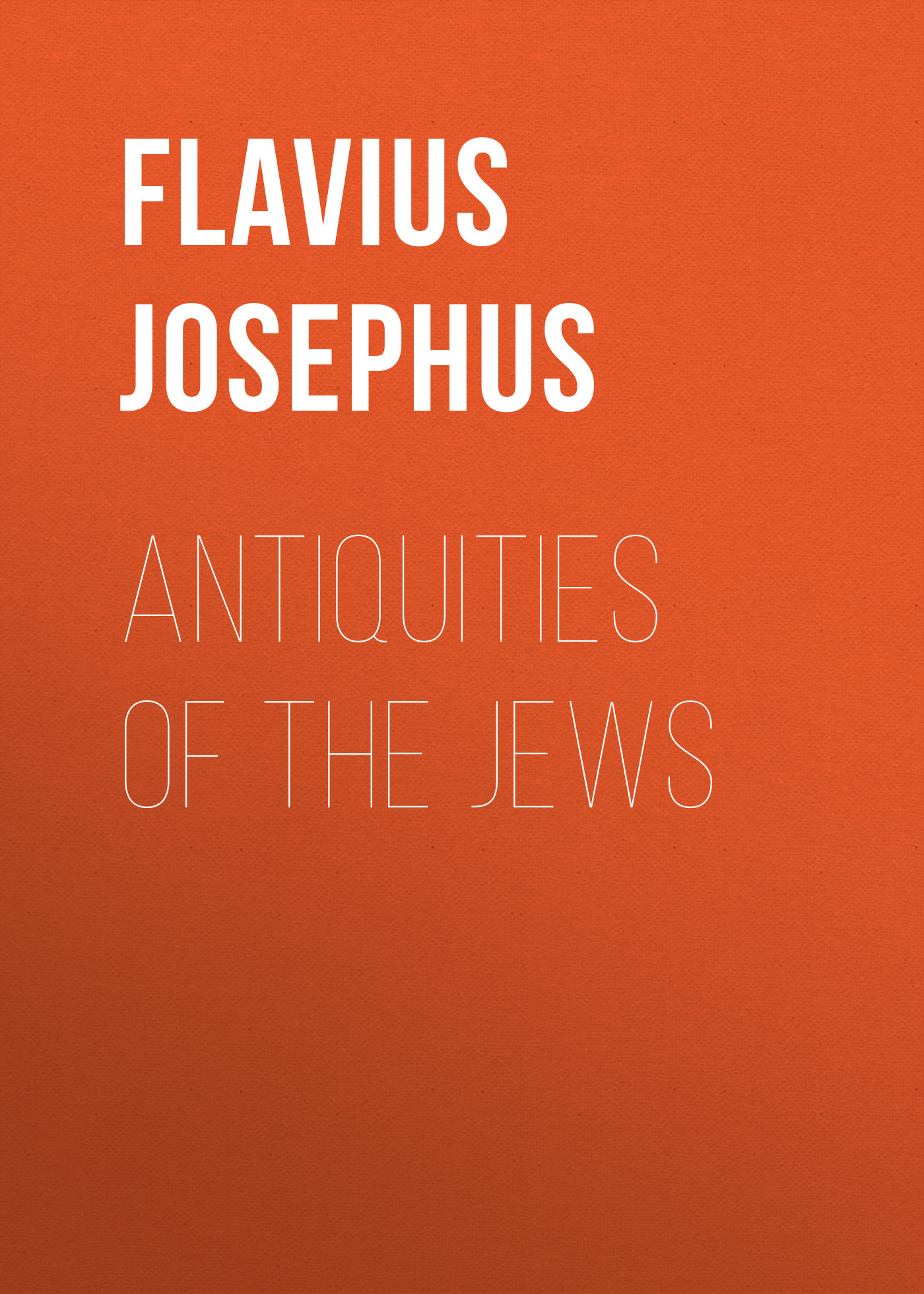 Обложка книги «Antiquities of the Jews»