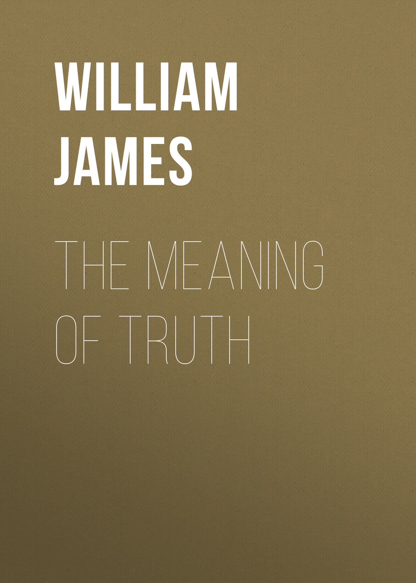 Обложка книги «The Meaning of Truth»