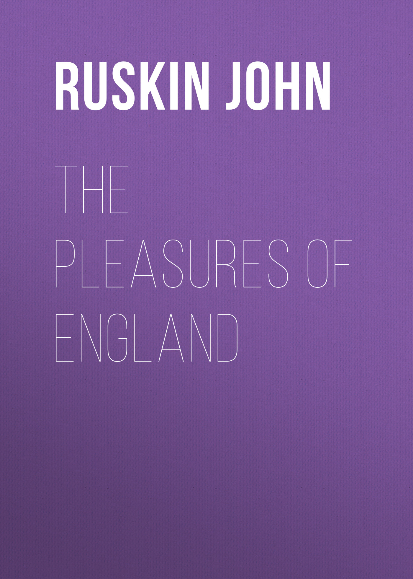 Обложка книги «The Pleasures of England»