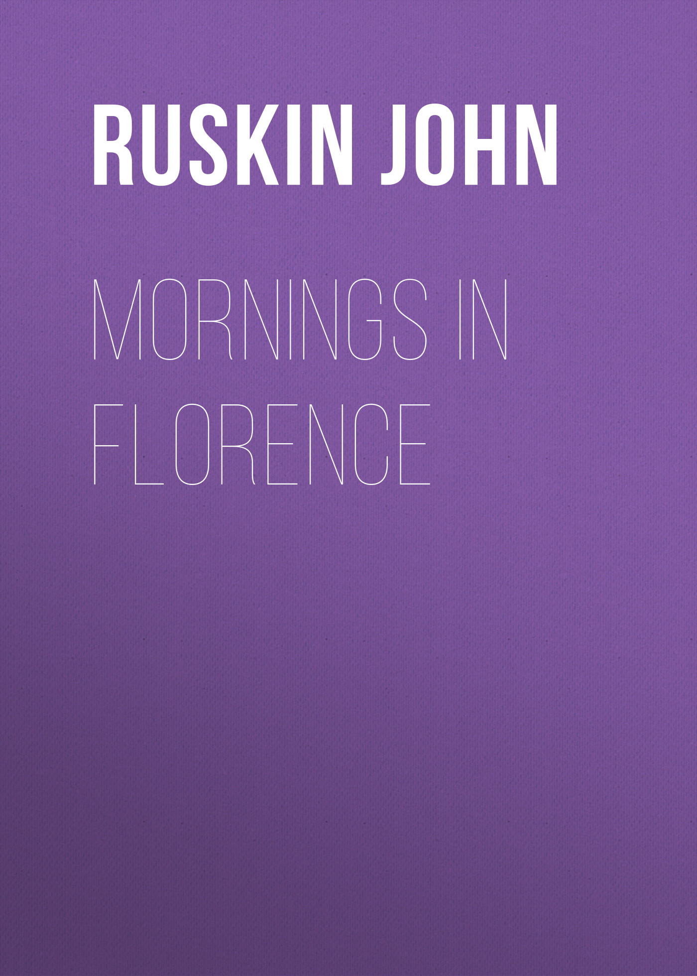 Обложка книги «Mornings in Florence»