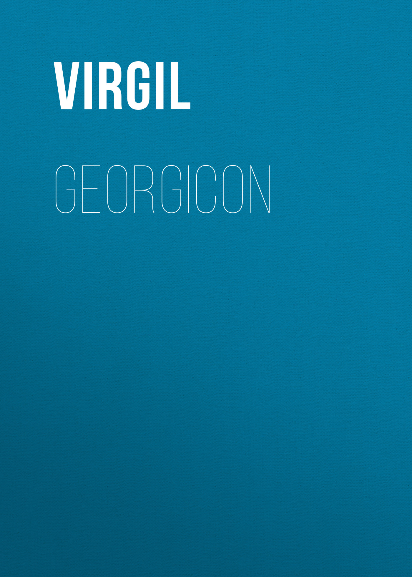 Обложка книги «Georgicon»