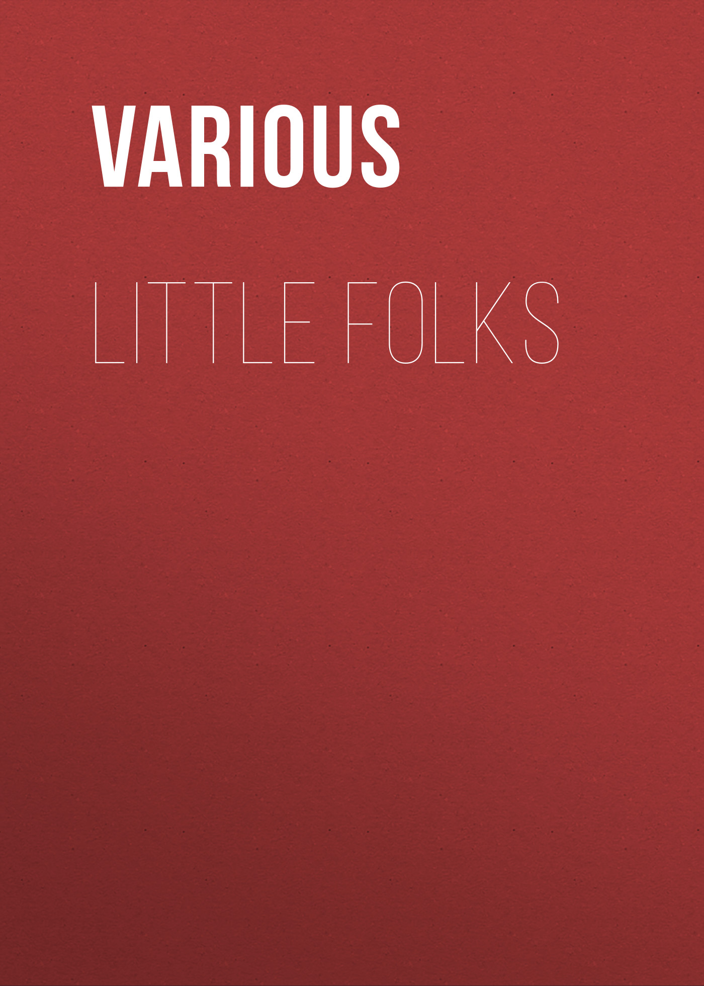 Обложка книги «Little Folks»