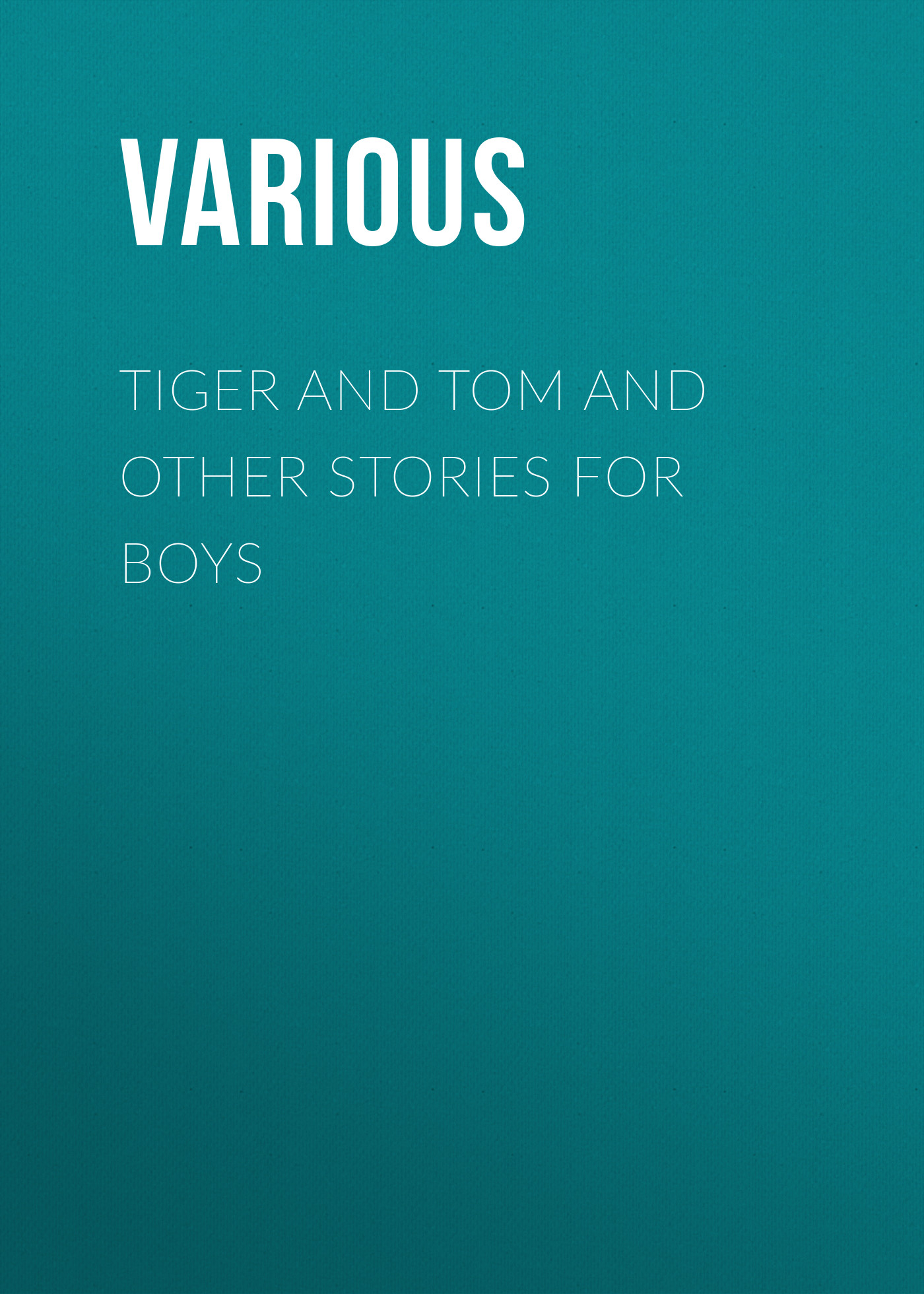 Обложка книги «Tiger and Tom and Other Stories for Boys»