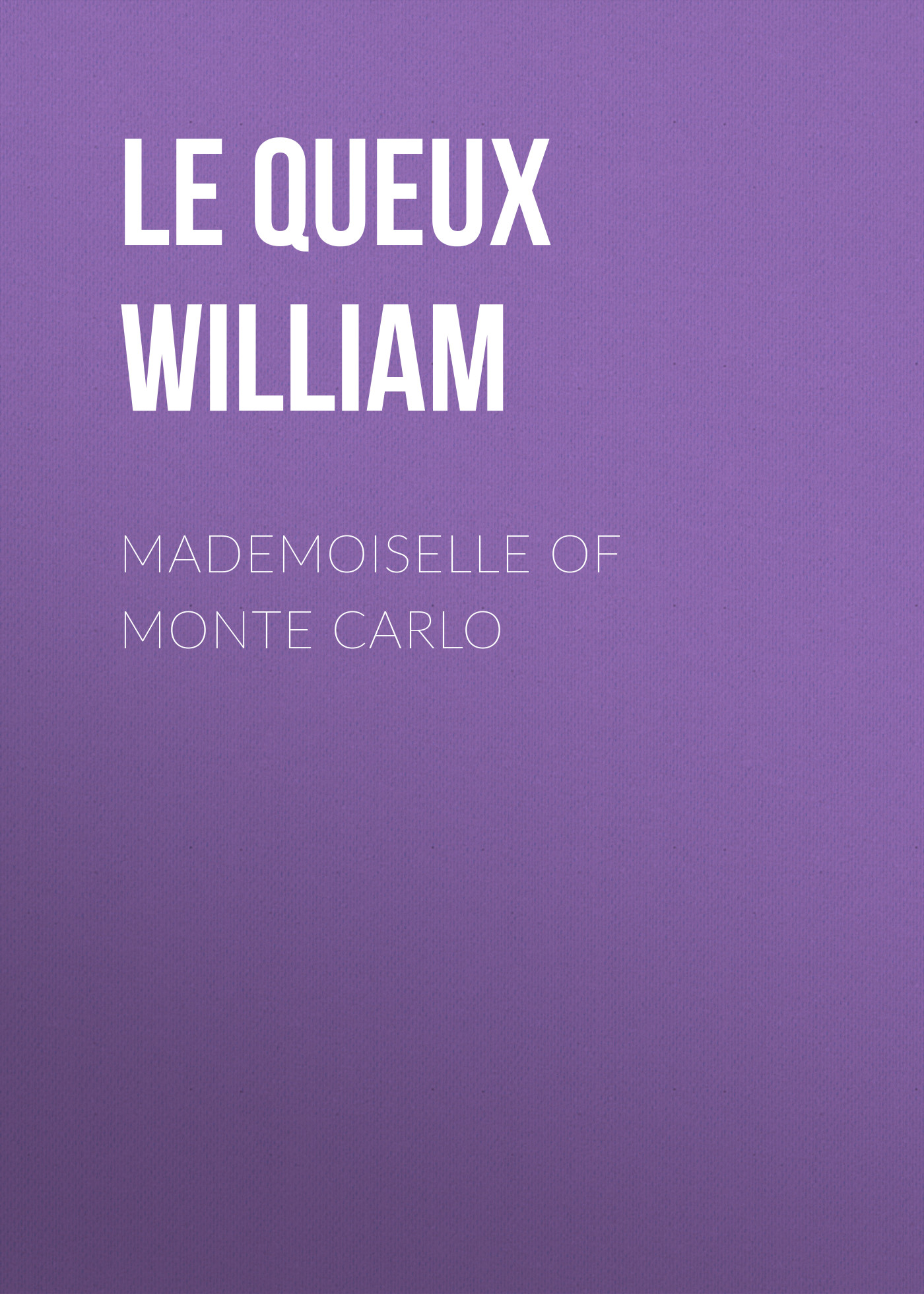 Обложка книги «Mademoiselle of Monte Carlo»