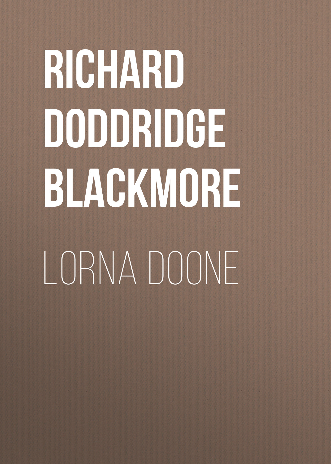 Обложка книги «Lorna Doone»