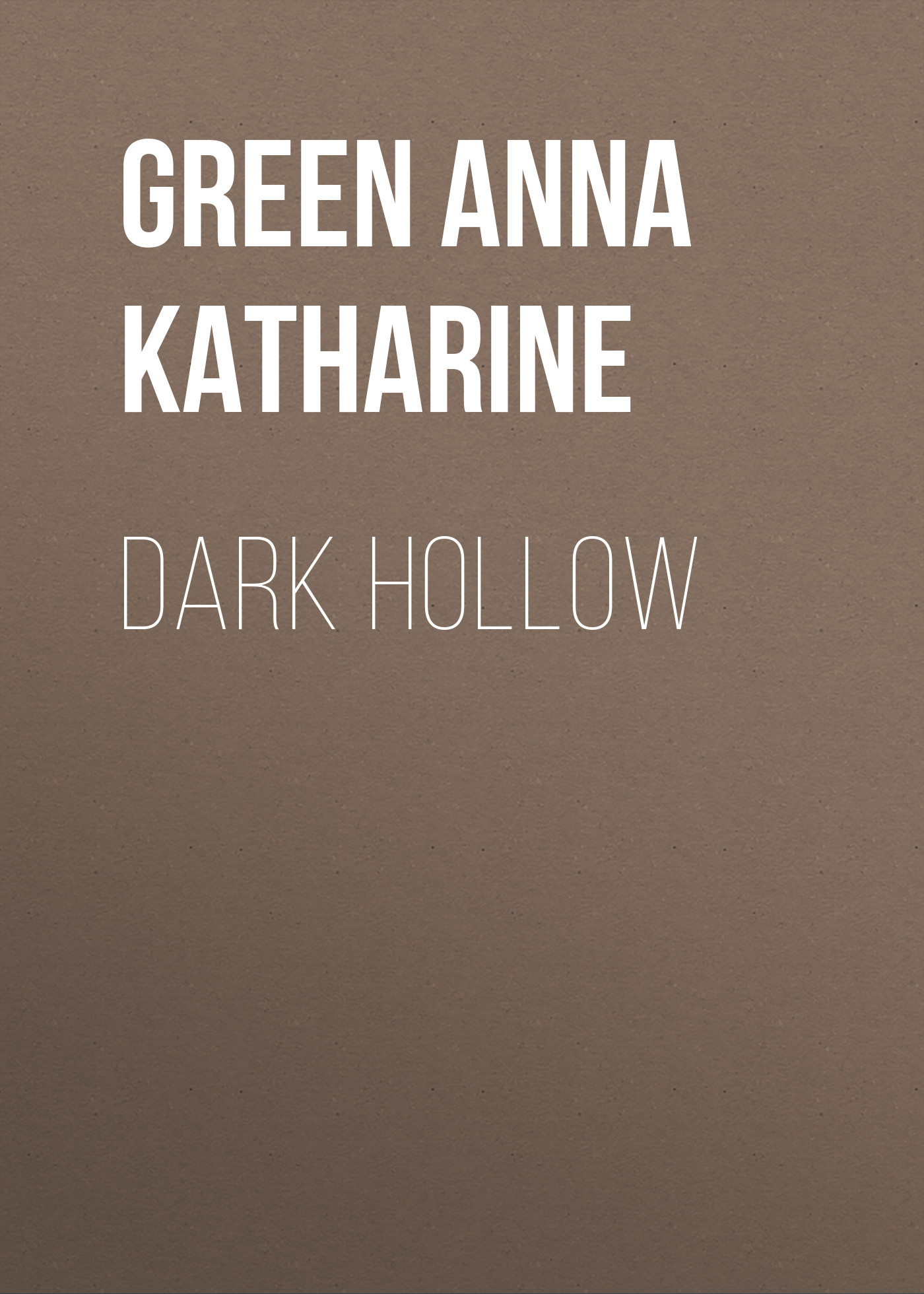 Обложка книги «Dark Hollow»