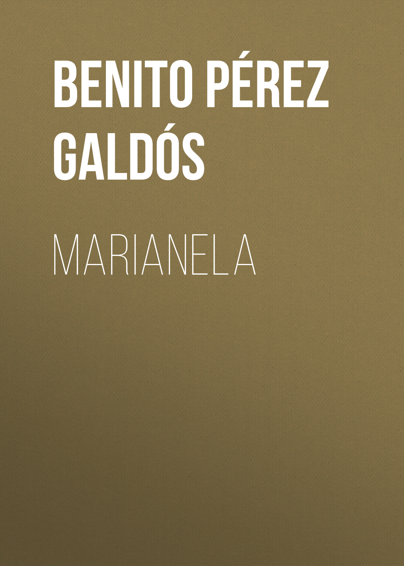 Обложка книги «Marianela»
