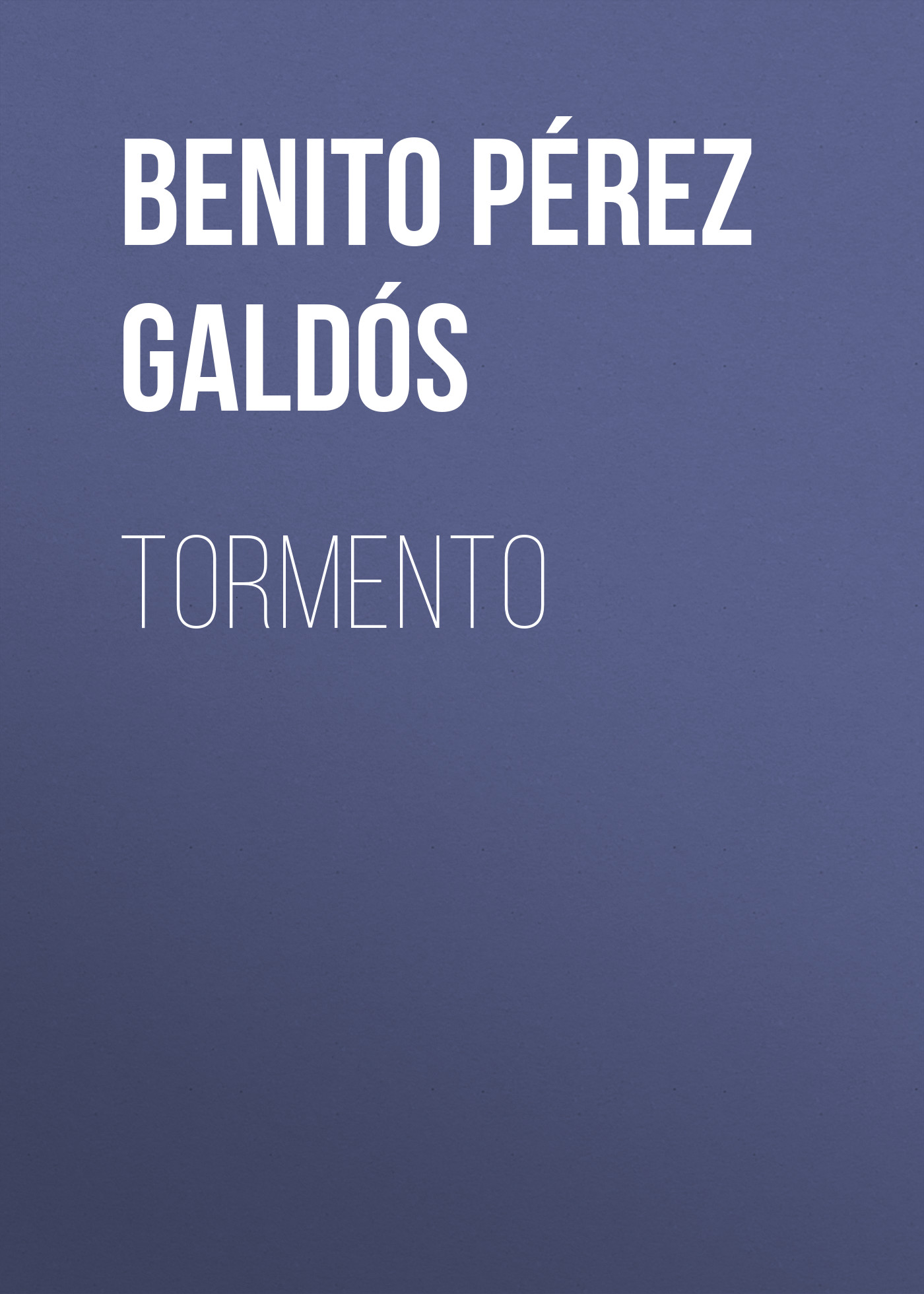 Обложка книги «Tormento»