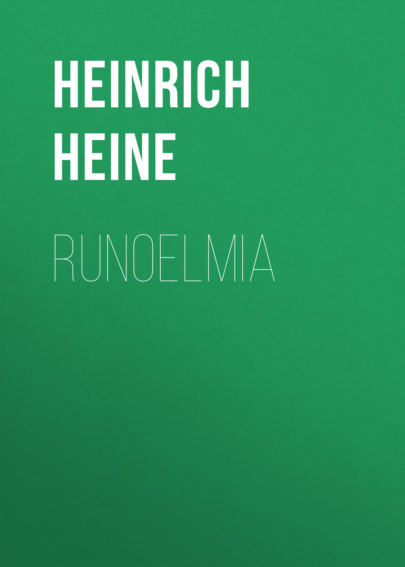 Обложка книги «Runoelmia»