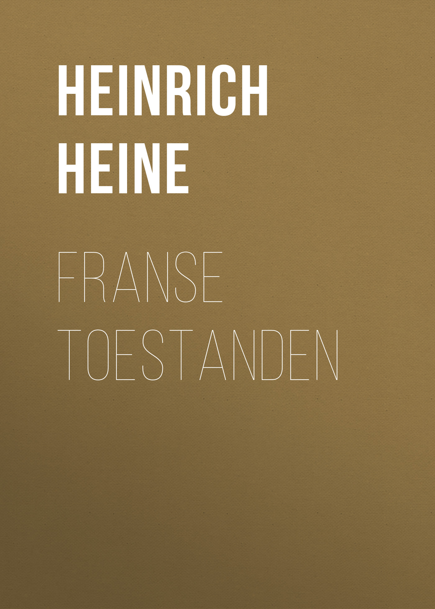 Обложка книги «Franse Toestanden»
