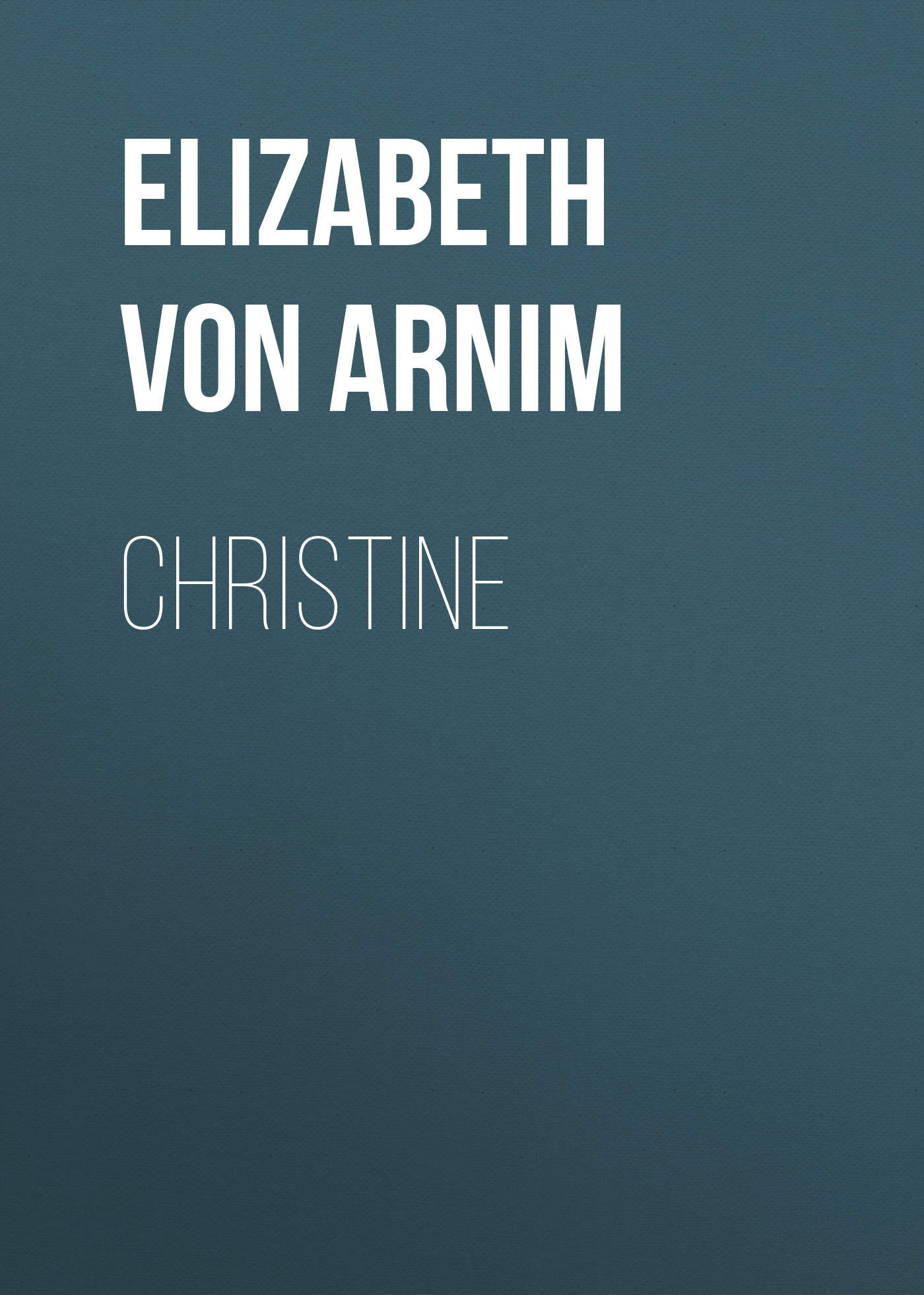 Обложка книги «Christine»