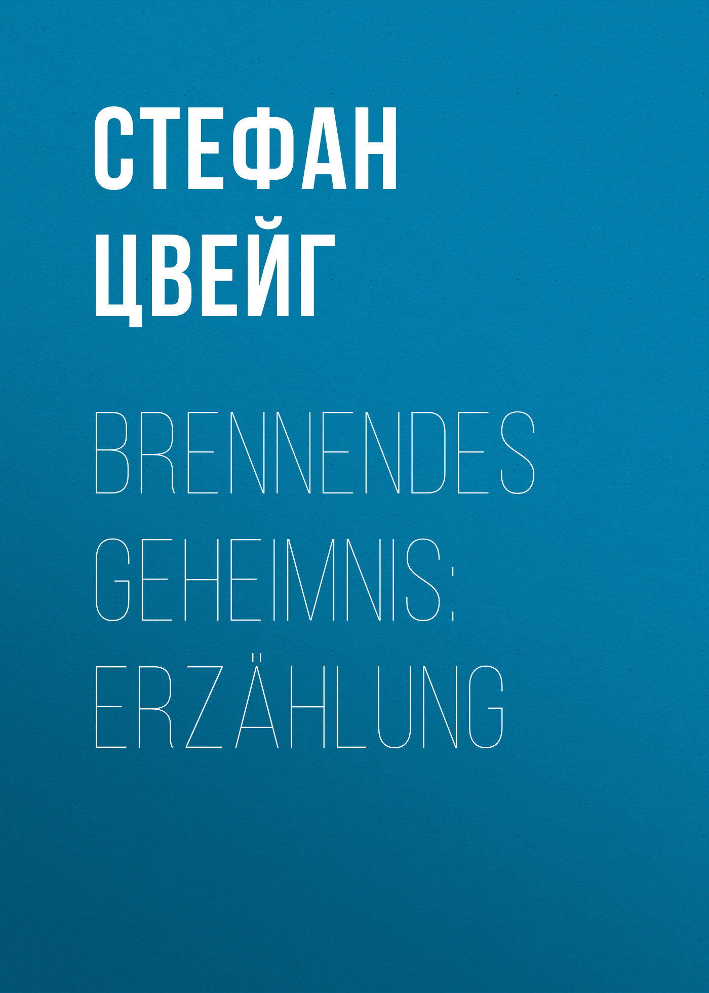 Обложка книги «Brennendes Geheimnis: Erzählung»
