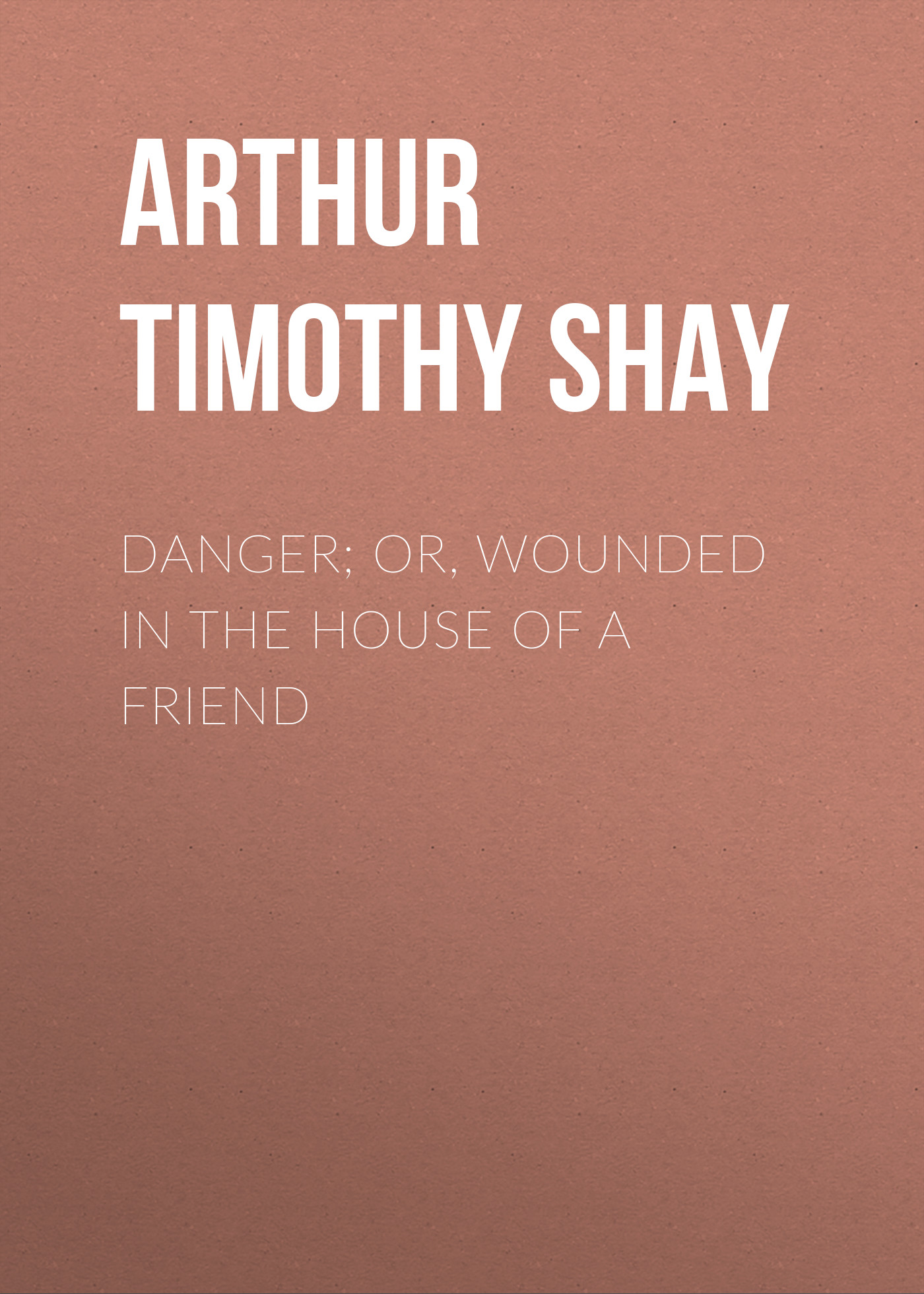 Обложка книги «Danger; Or, Wounded in the House of a Friend»