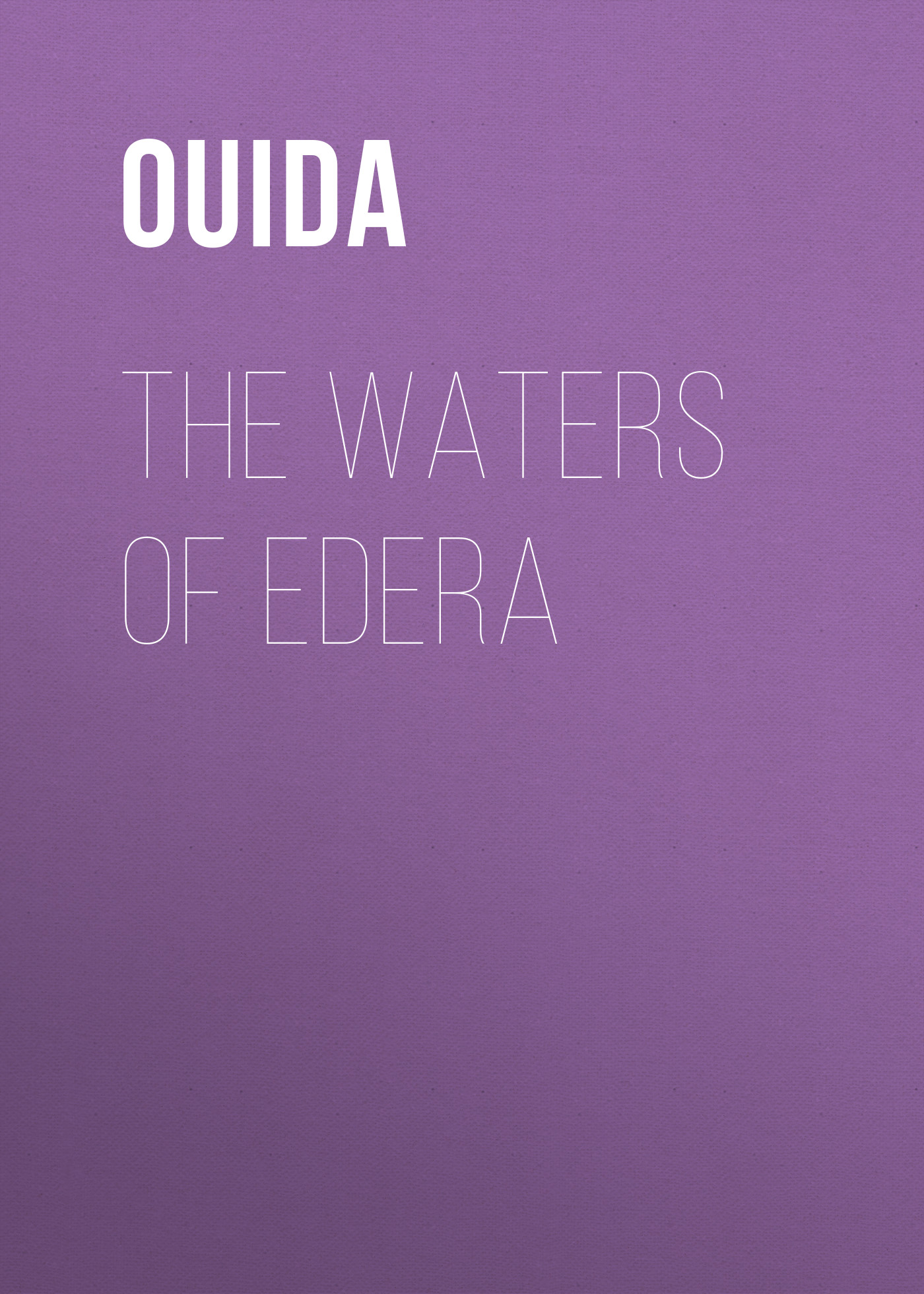 Обложка книги «The Waters of Edera»