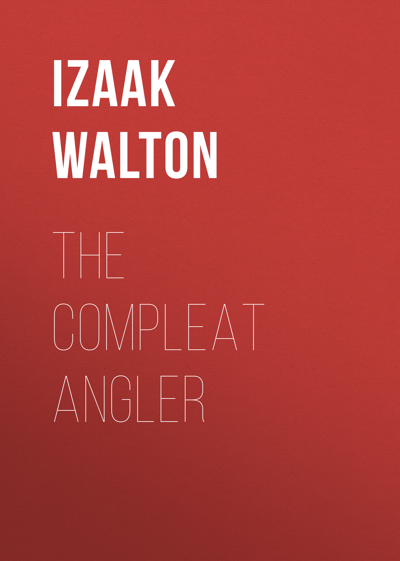 Обложка книги «The Compleat Angler»