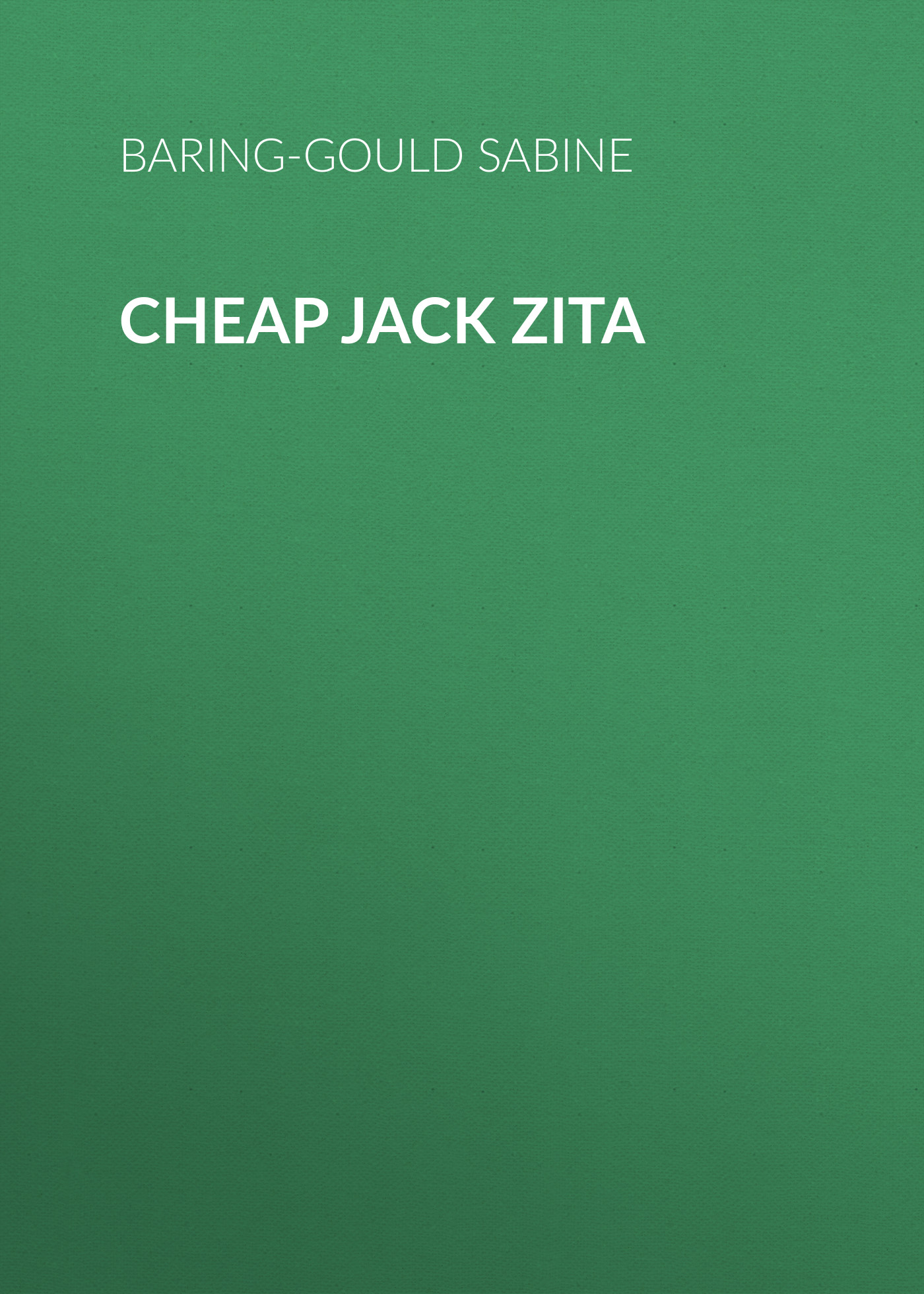 Обложка книги «Cheap Jack Zita»