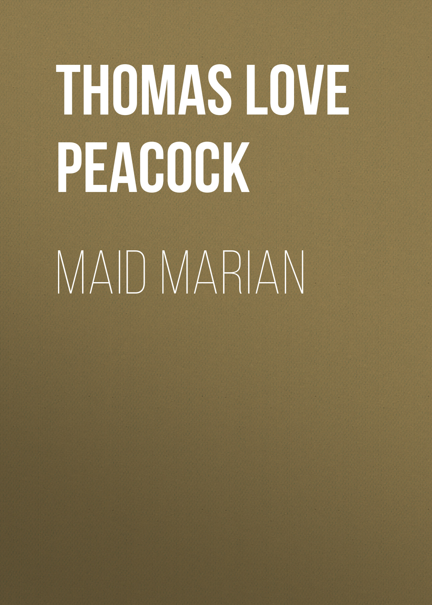 Обложка книги «Maid Marian»