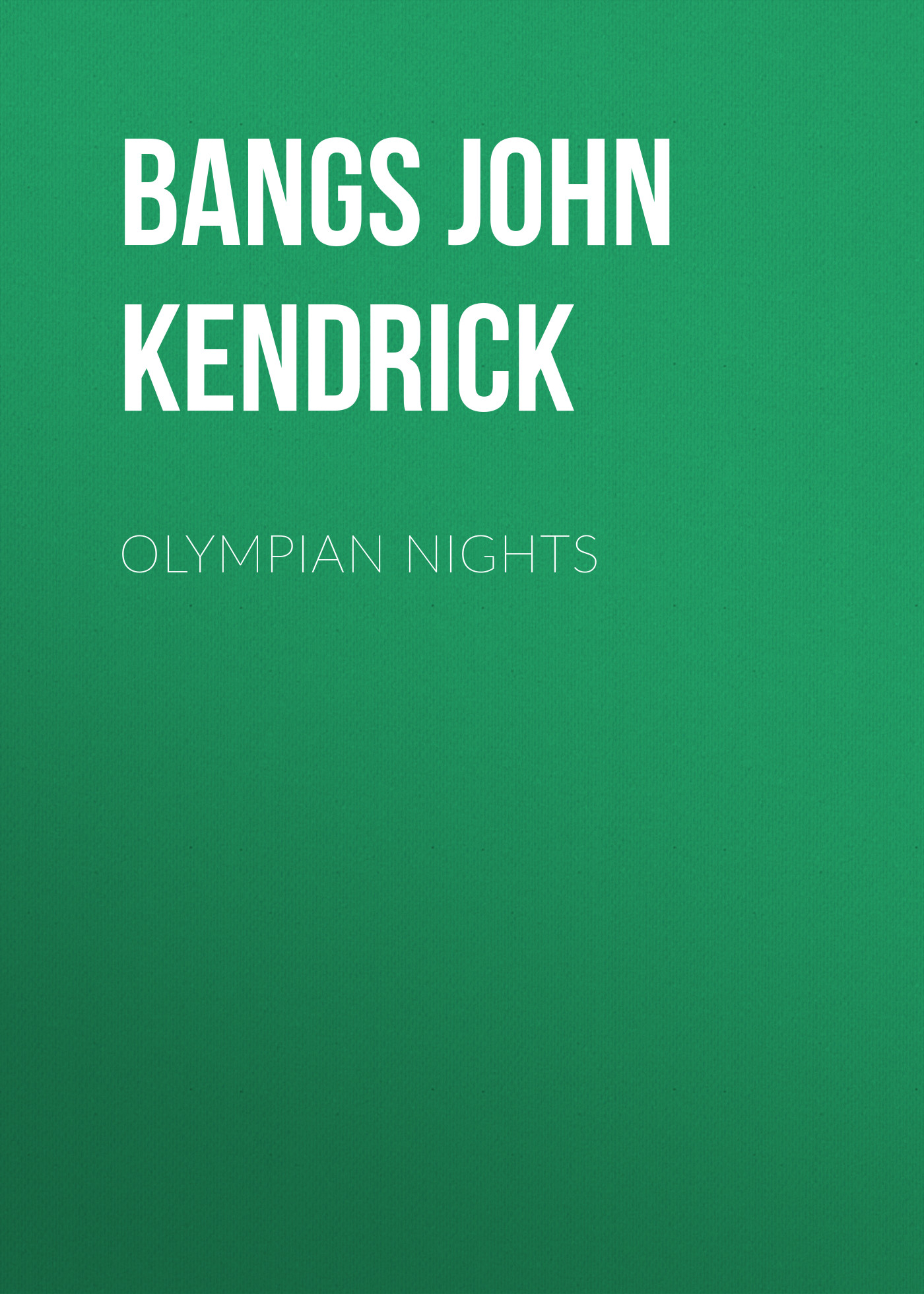 Обложка книги «Olympian Nights»