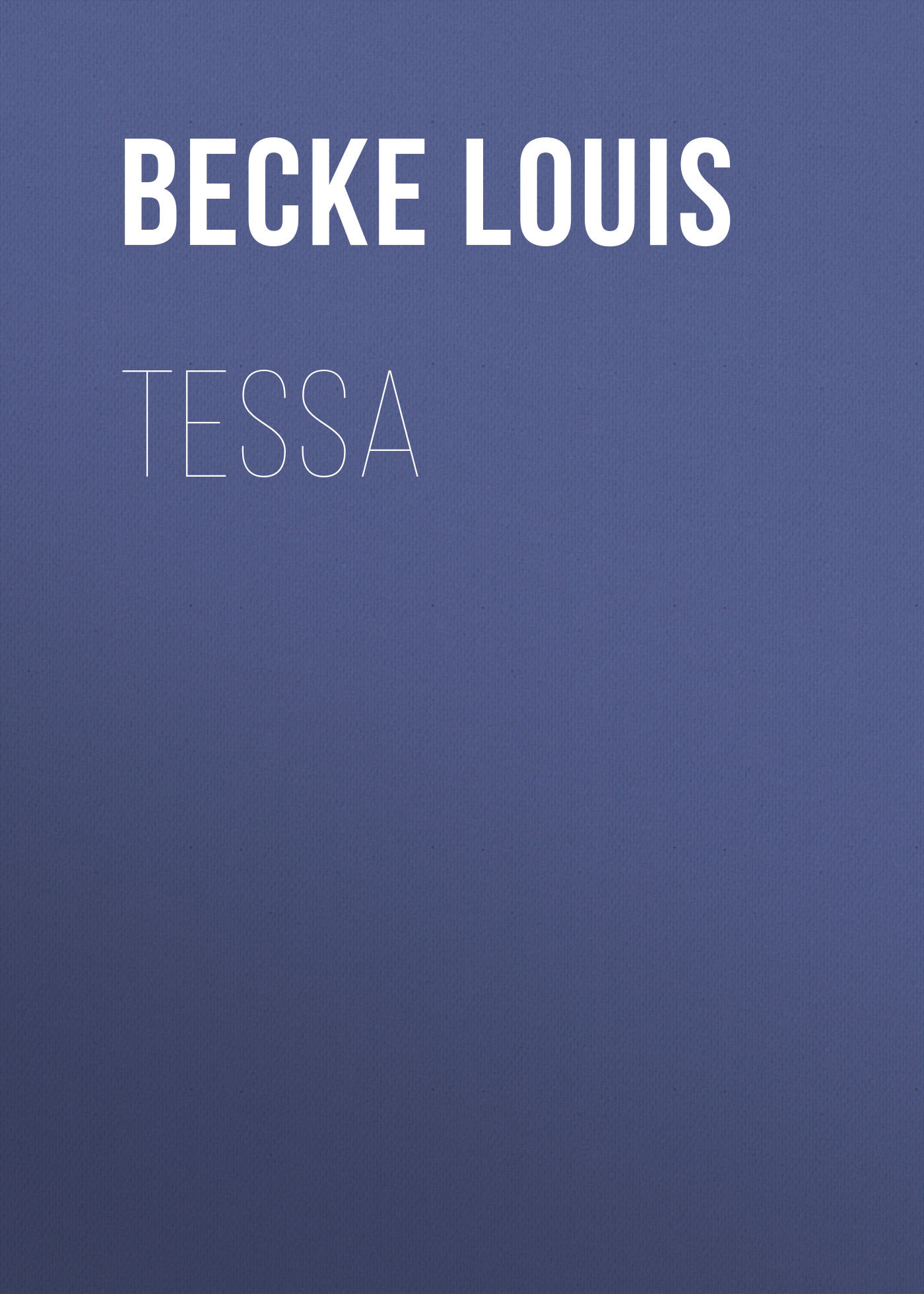 Обложка книги «Tessa»