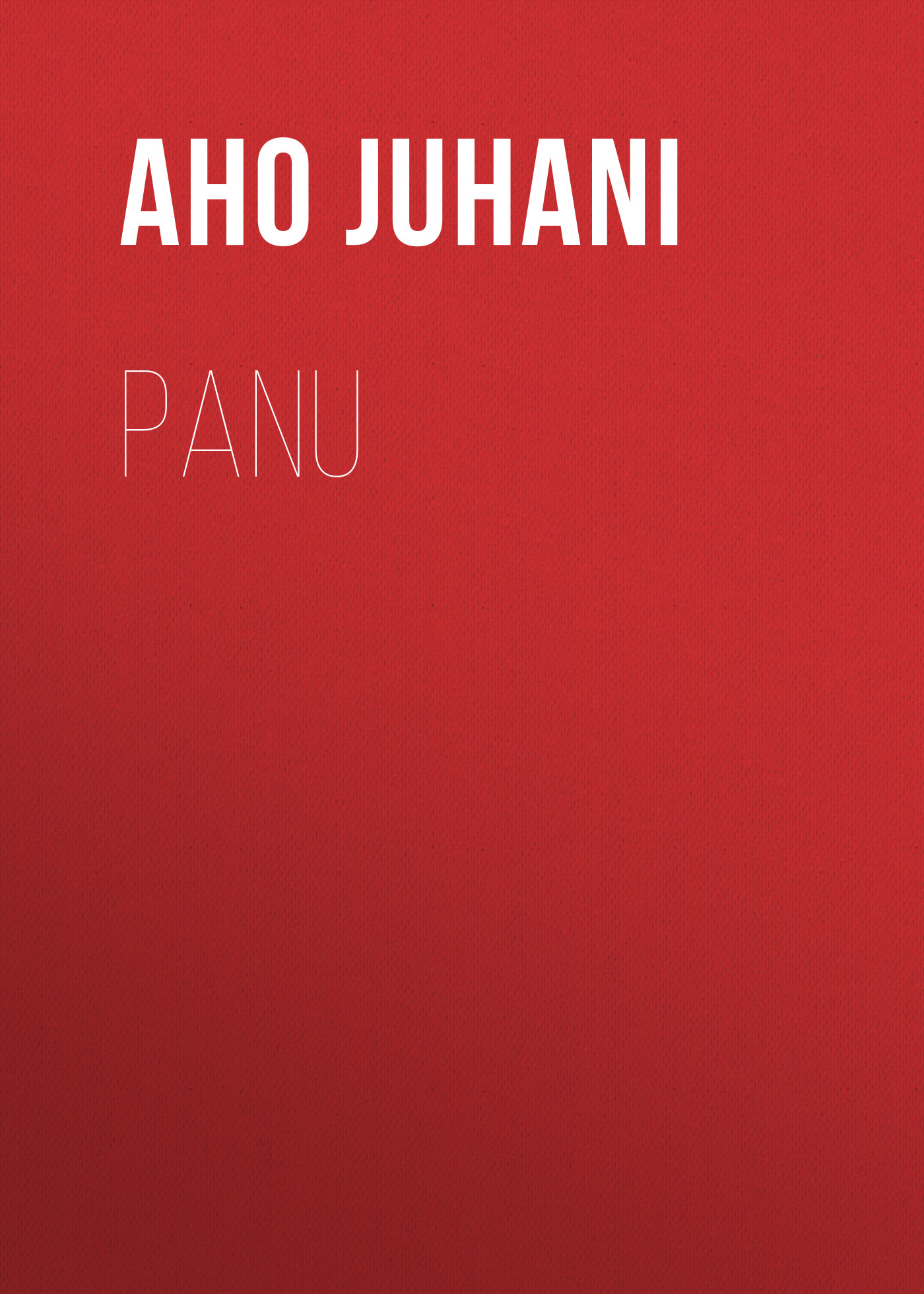 Обложка книги «Panu»