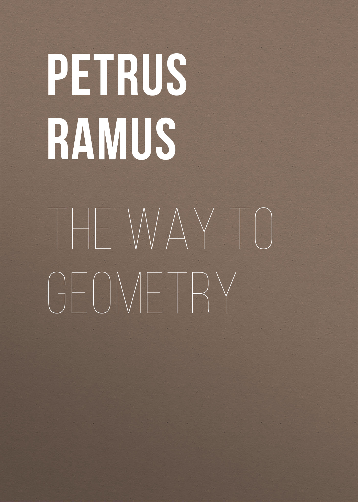 Обложка книги «The Way To Geometry»