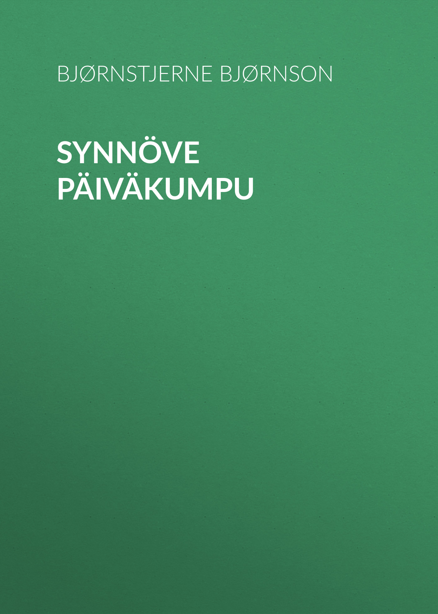 Обложка книги «Synnöve Päiväkumpu»