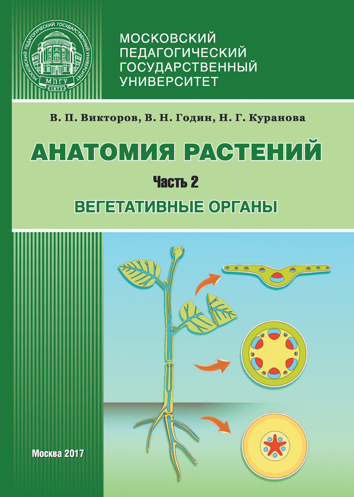 Обложка книги «Анатомия растений. Часть 2. Вегетативные органы»