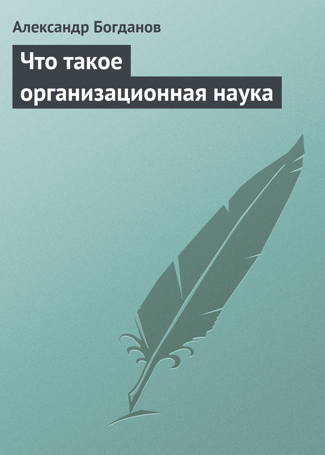 Обложка книги «Что такое организационная наука»