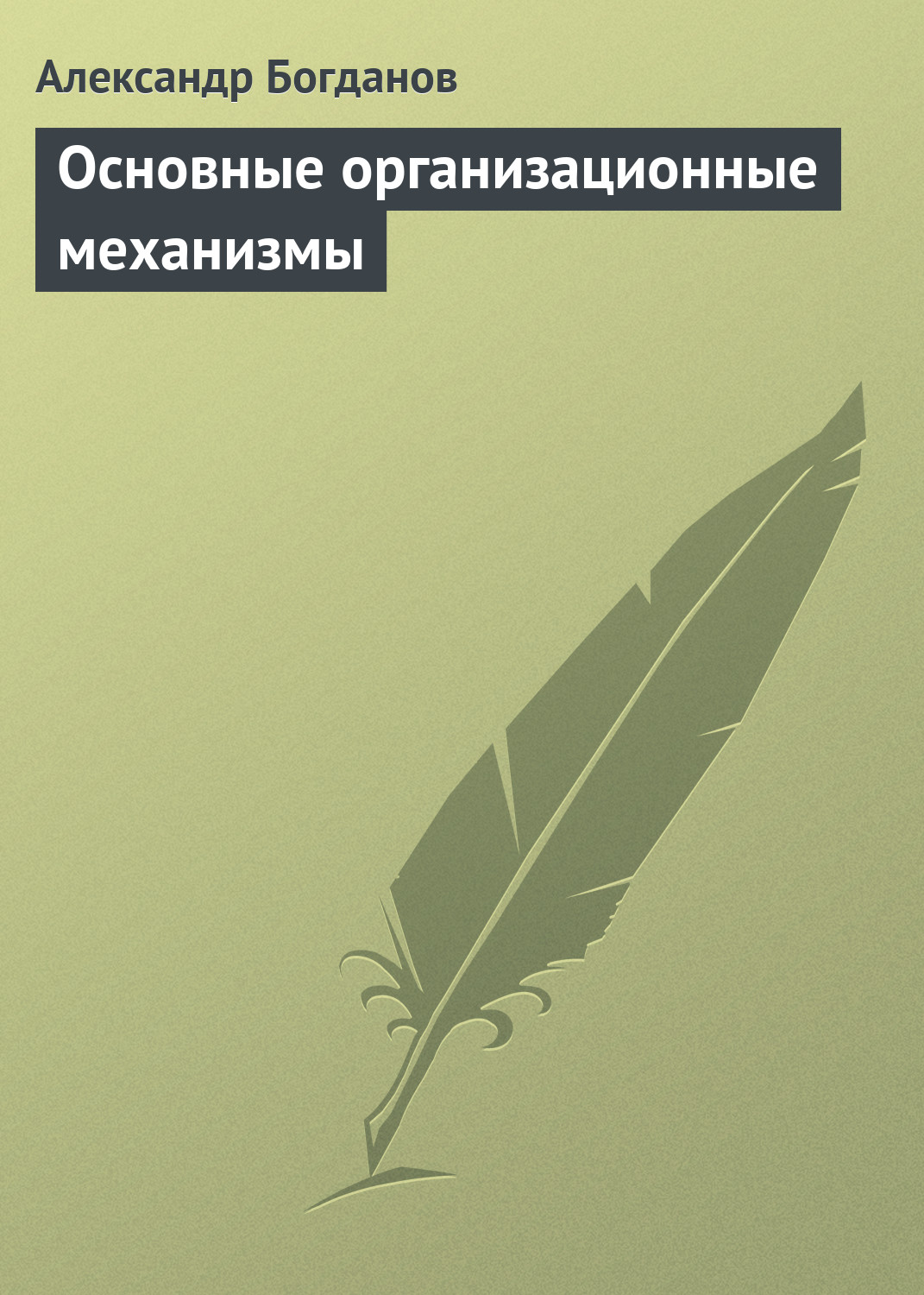 Обложка книги «Основные организационные механизмы»