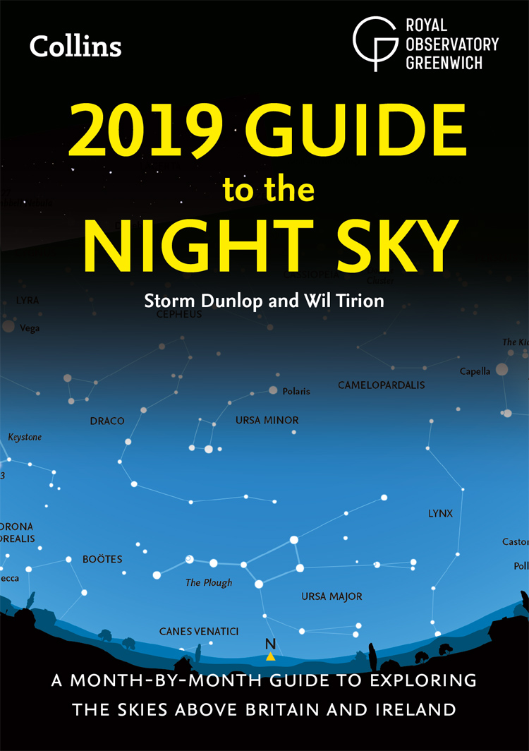 Обложка книги «2019 Guide to the Night Sky: Bestselling month-by-month guide to exploring the skies above Britain and Ireland»