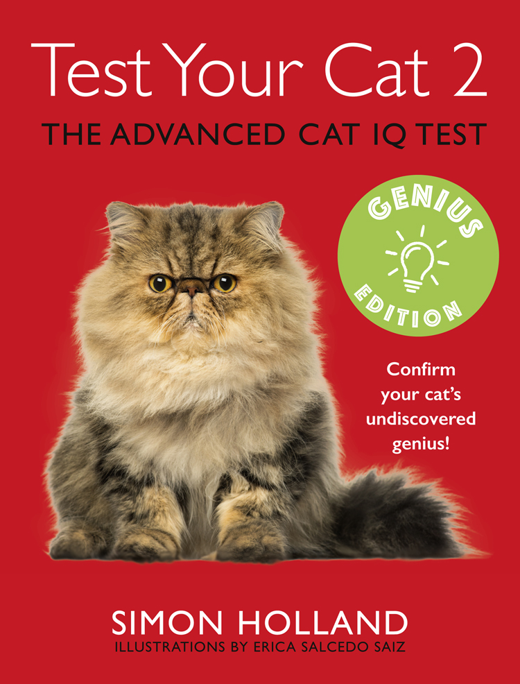 Обложка книги «Test Your Cat 2: Genius Edition: Confirm your cat’s undiscovered genius!»