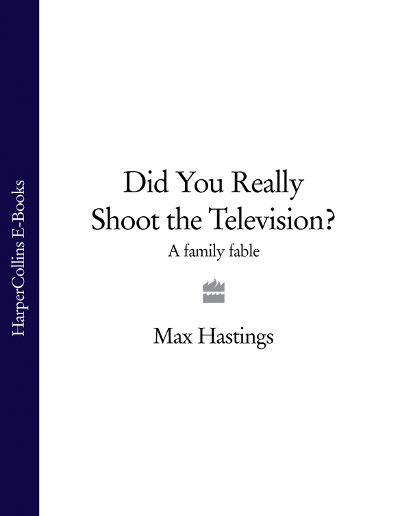 Обложка книги «Did You Really Shoot the Television?: A Family Fable»