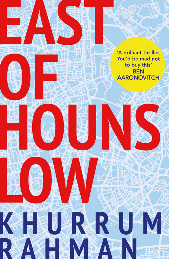 Обложка книги «East of Hounslow: A funny, clever and addictive spy thriller, shortlisted for a CWA Dagger 2018»