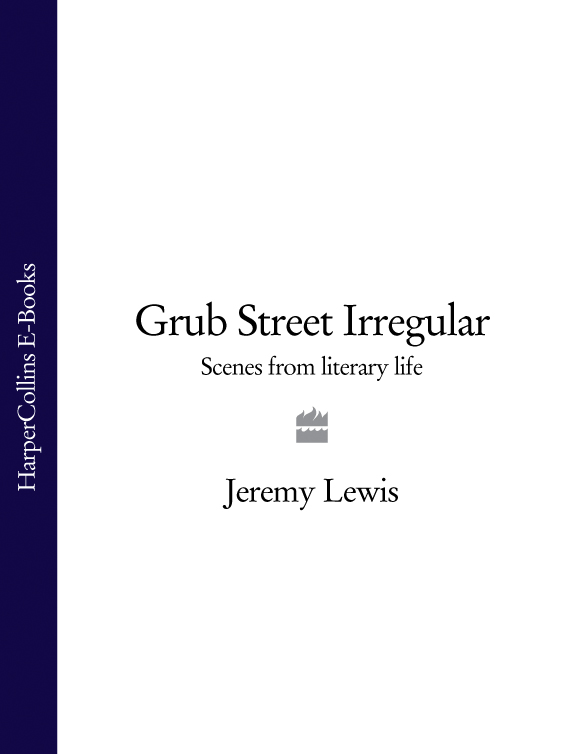 Обложка книги «Grub Street Irregular: Scenes from Literary Life»